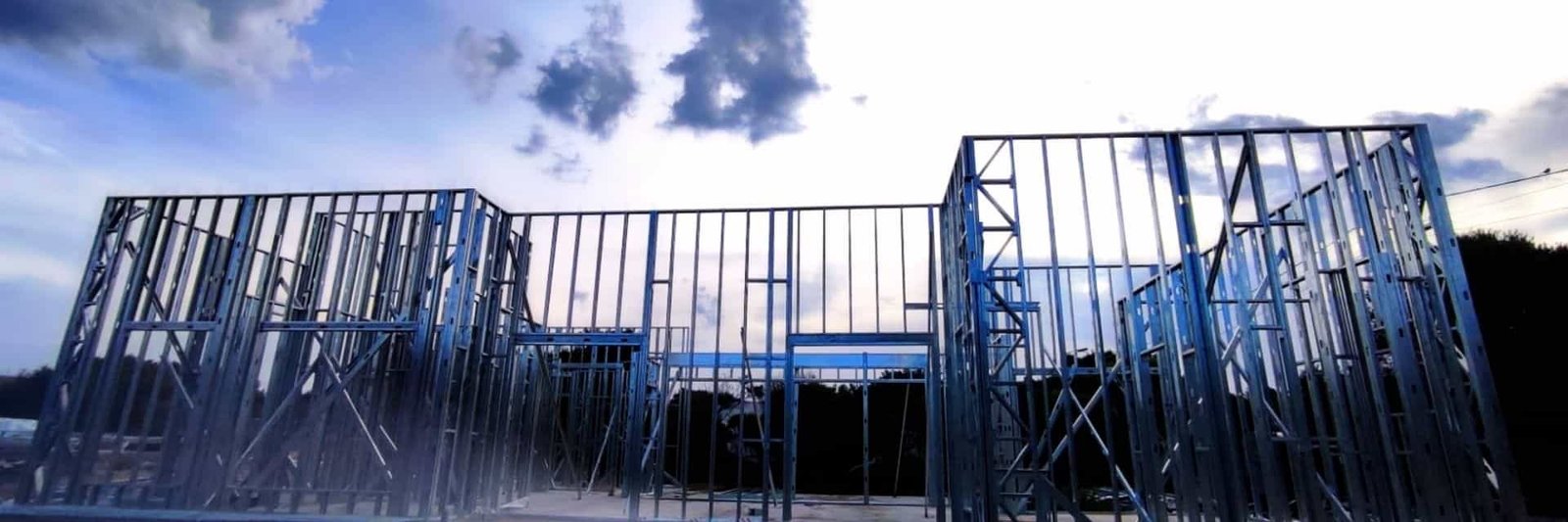 Estructura liviana en construcción