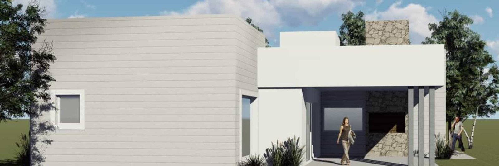 Visualización arquitectónica de vivienda