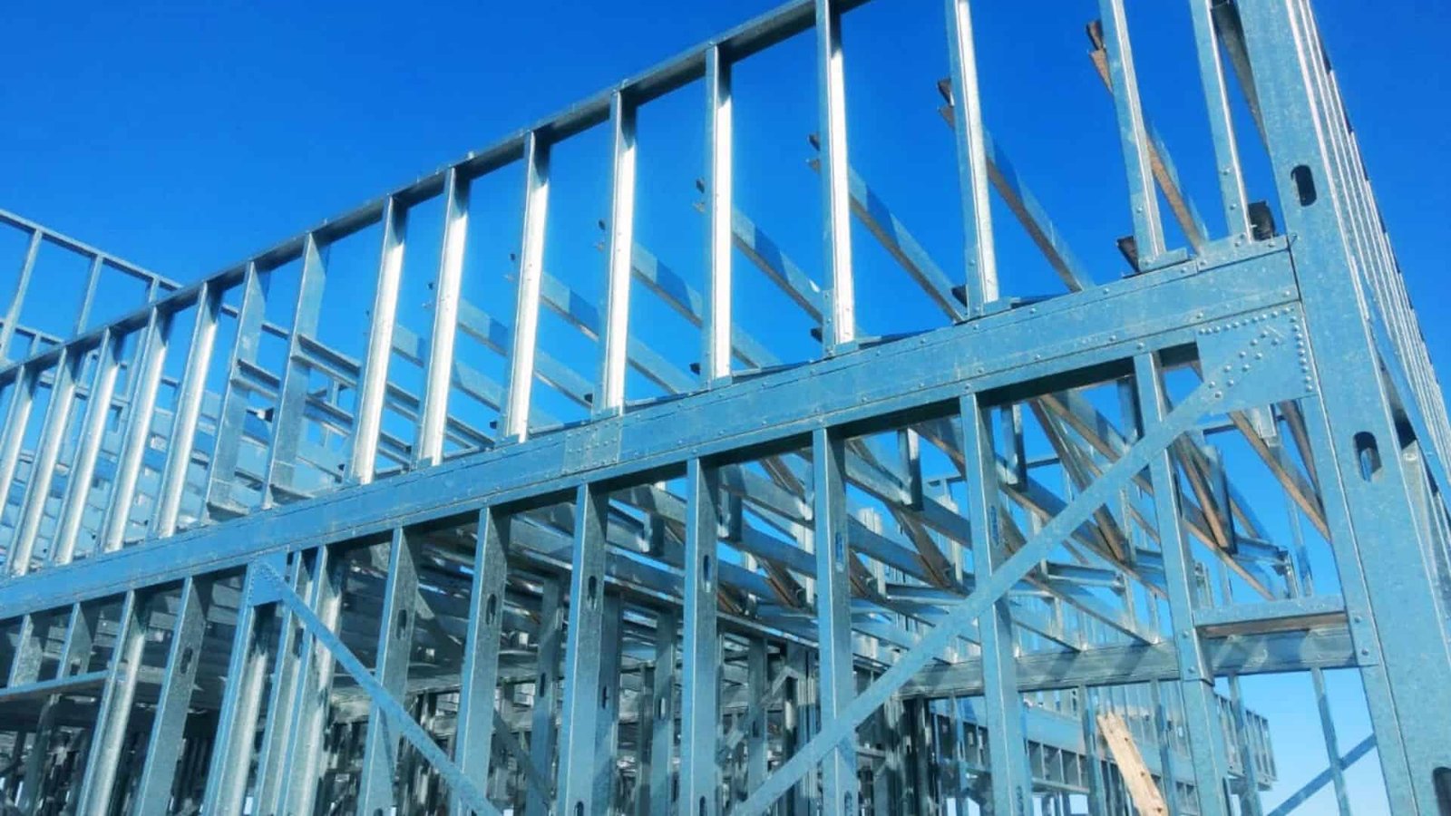 Estructura de Steel Framing en obra